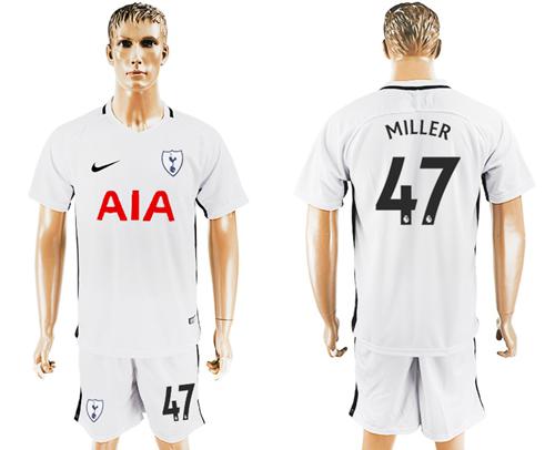 Tottenham Hotspur #47 Miller White Home Soccer Club Jersey